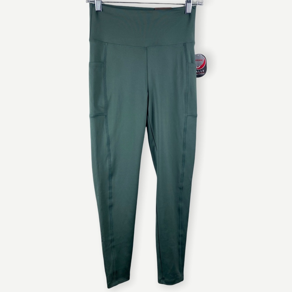 Bally’s High Rise Balsam Green Leggings 25” Medium